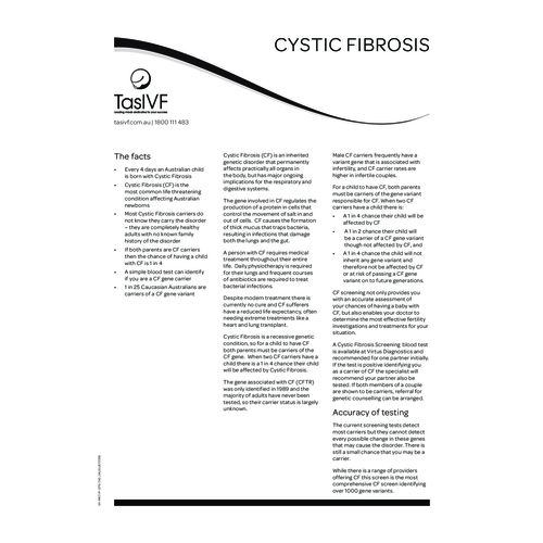 fact sheet cystic fibrosis