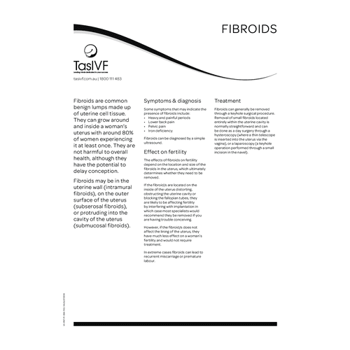 fact sheet fibroids