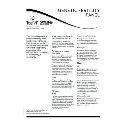 fact sheet genetic fertility panel