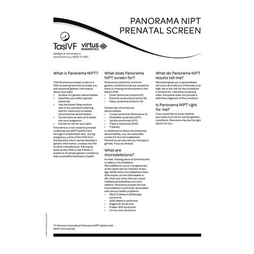 fact sheet NIPT Prenatal Screen